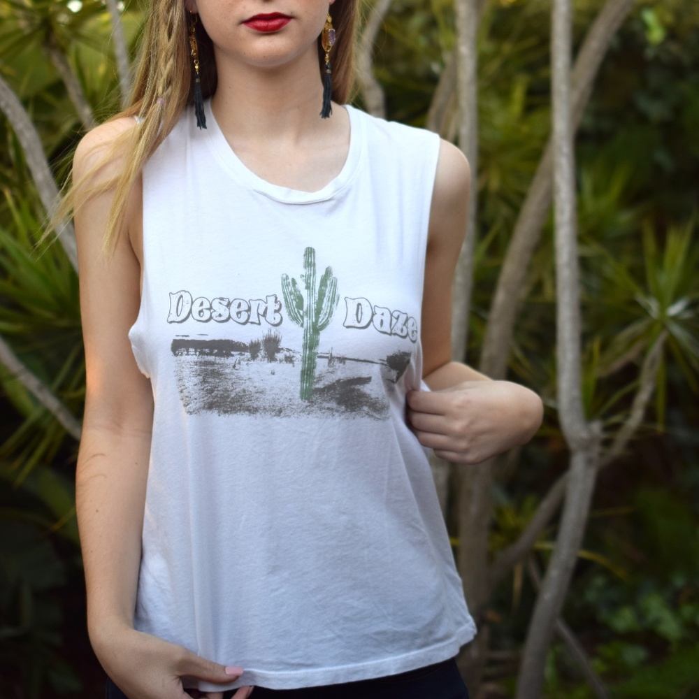Desert Daze Tank Top in White